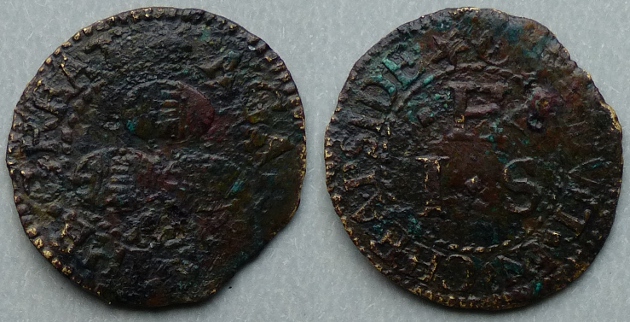 Cheapside, I H (S) AGAINST THE GREAT CONDVIT farthing N 7028 Cheapside, I H (S) AGAINST THE GREAT CONDVIT farthing N 7028